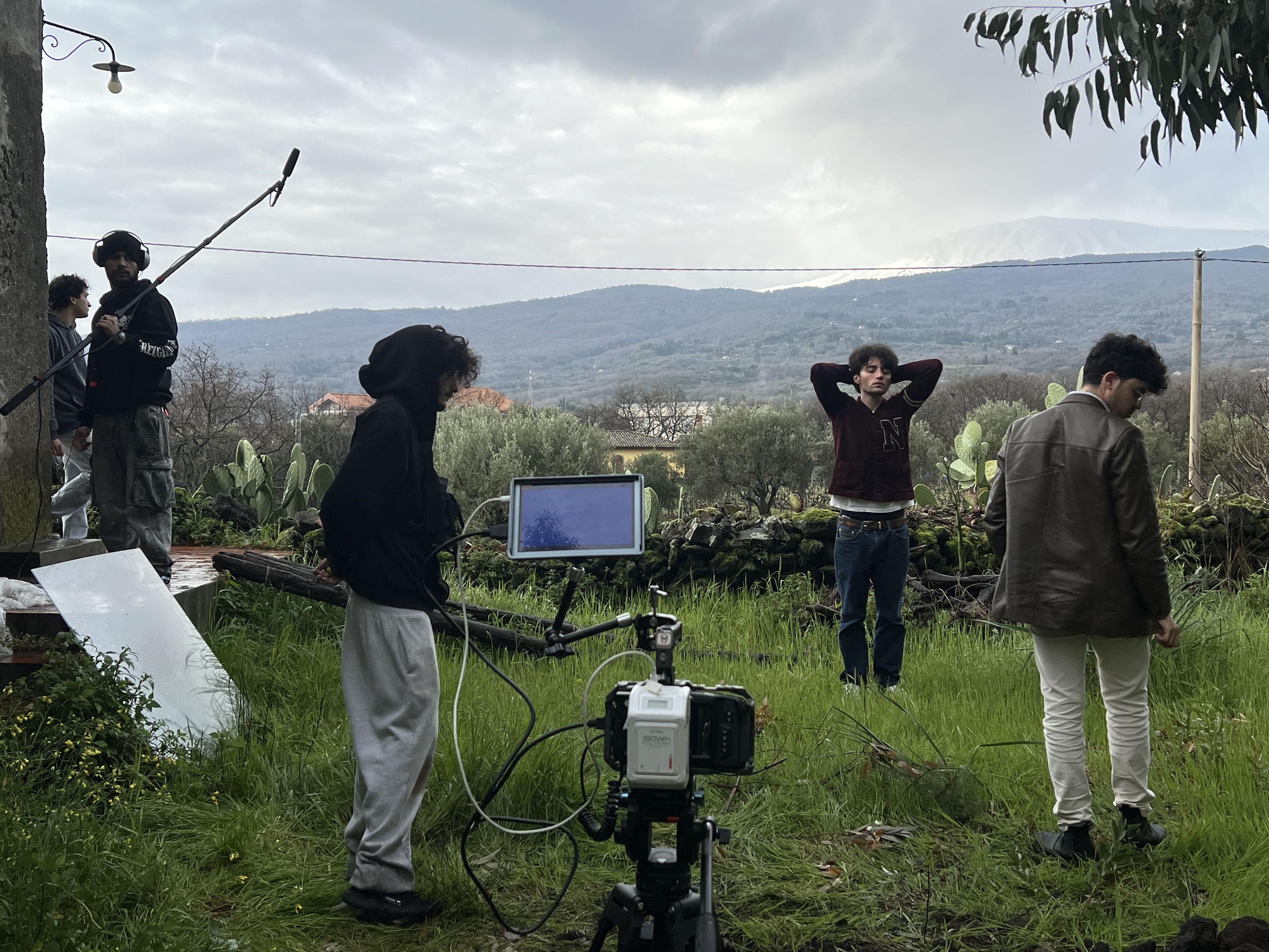 A behind-the-scenes photograph from Mare Neve